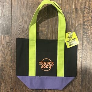Trader Joe's Halloween Trick Or Treat Canvas Tote Bag (NWT)